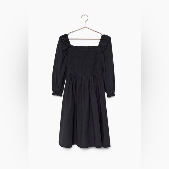 Mod Ref Black Cotton Shirred Dress - Picture 10 of 10